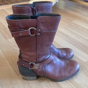 Chocolate brown Merrell boots